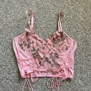 Pink Lace Corset